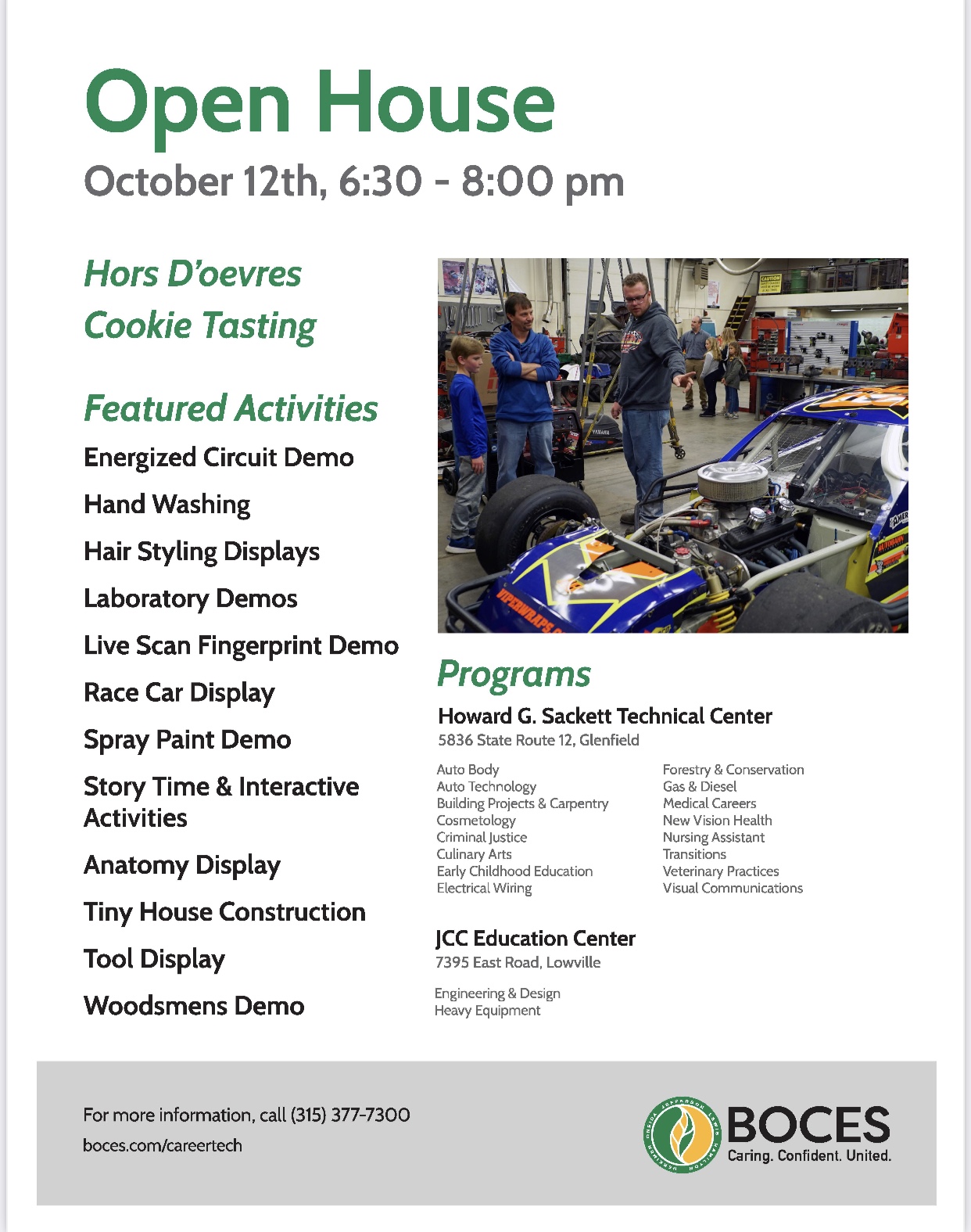 BOCES Glenfield Open House October 12 2022