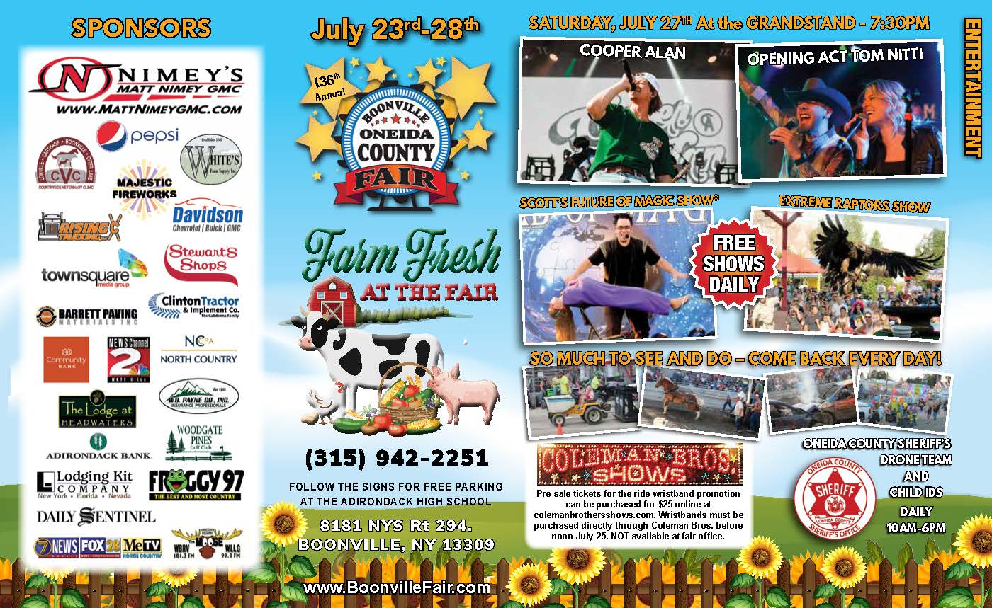 Boonville Oneida County Fair Brochure 2024 1