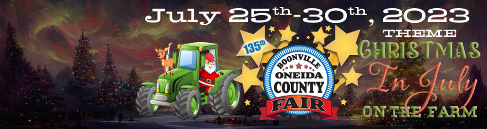 Boonville Oneida County Fair Christmas July 2023