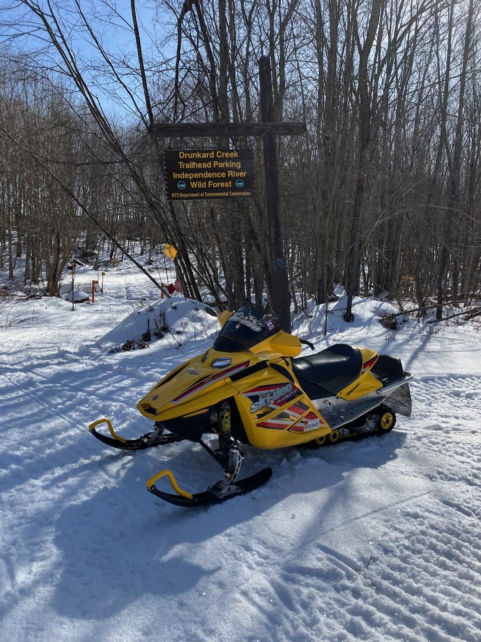 Brantingham Snow Mads Yellow Sled