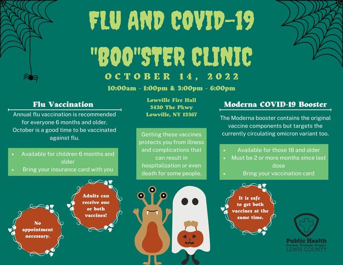 COVID and Flu Clinic LCPH 2022