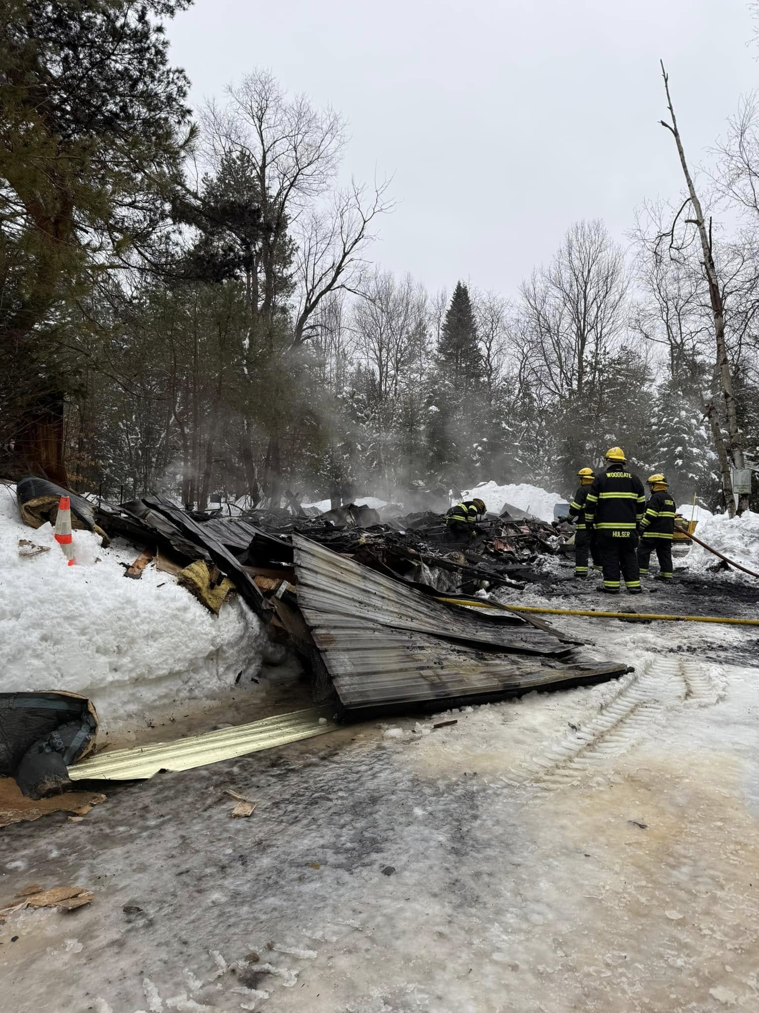 Forestport FD North Lake Road Fire February 2025