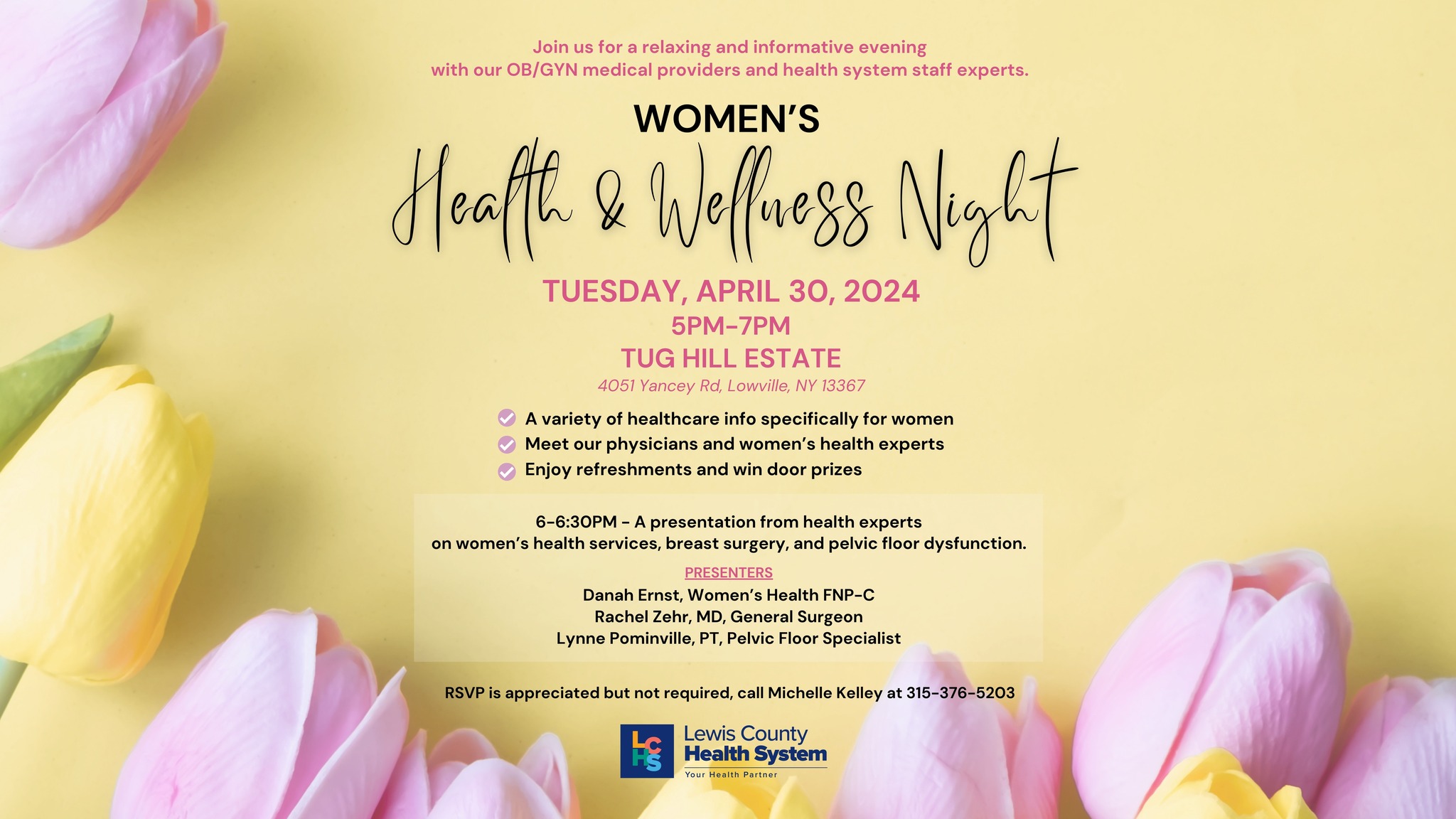LCHS Womens Health Wellness Night April 30 2024