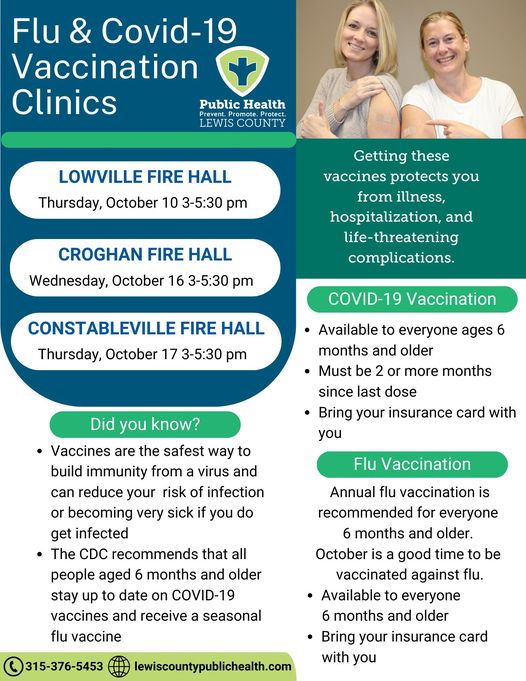 LCPH Flu COVID Clinics October 2024