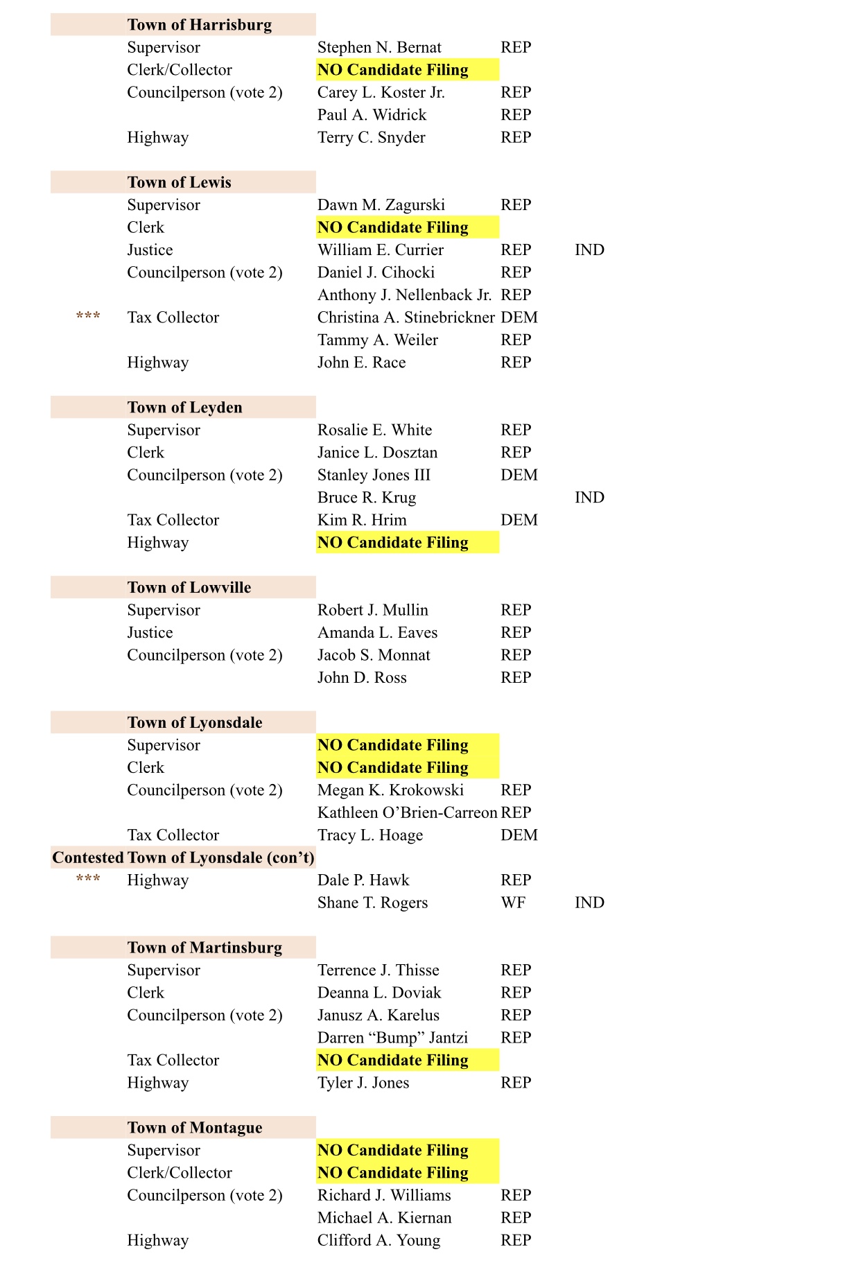 Lewis County Ballot 2023 2