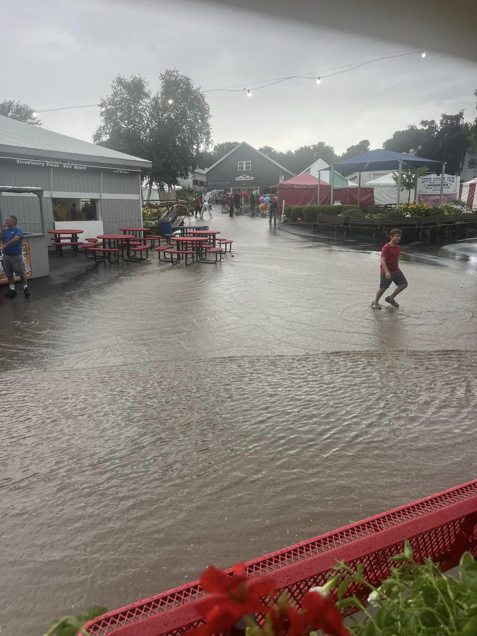 Lewis County Fair Flooding Midway July 2024