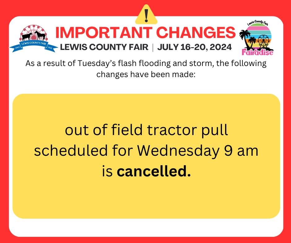 Lewis County Fair Flooding Reschedule 2024 2