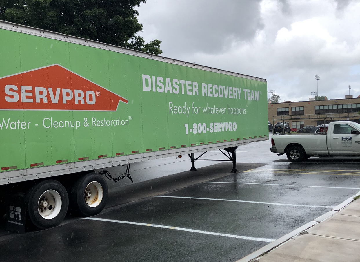 Lowville Academy flood clean up truck August 2024