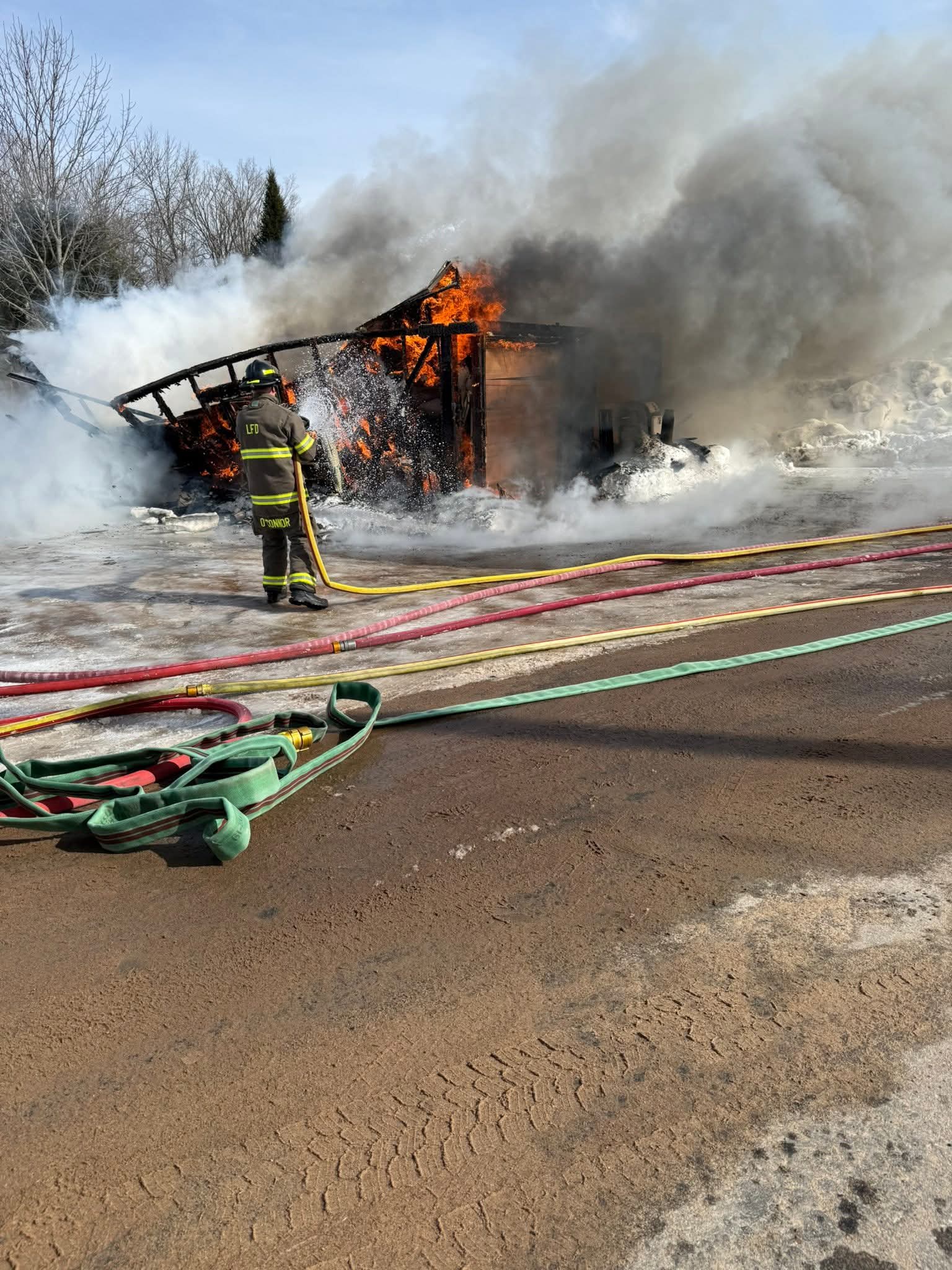 Lowville Fire Department Garage Fire February 23 2026