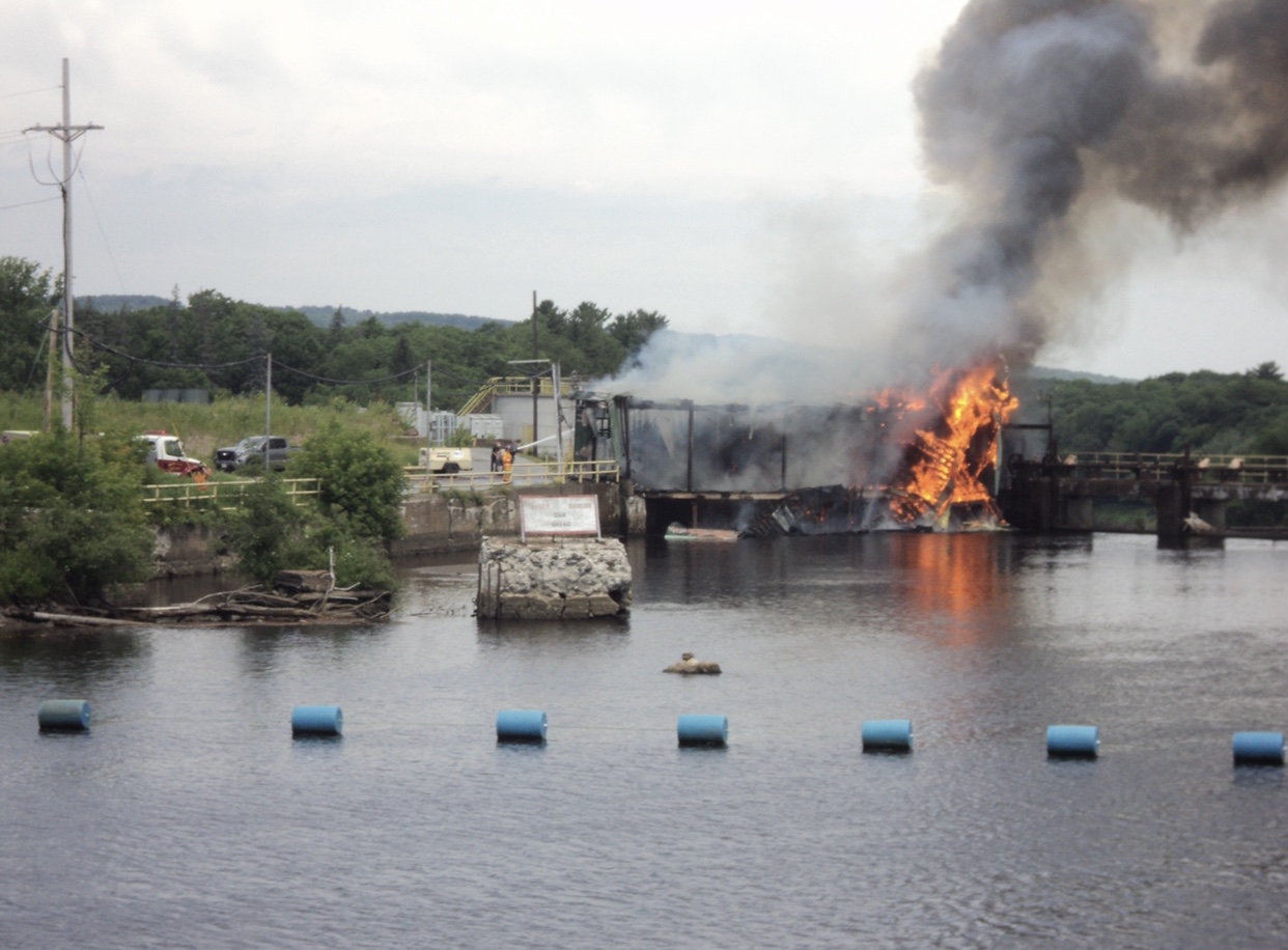 Lyons Falls Mill Fire July 1 2022