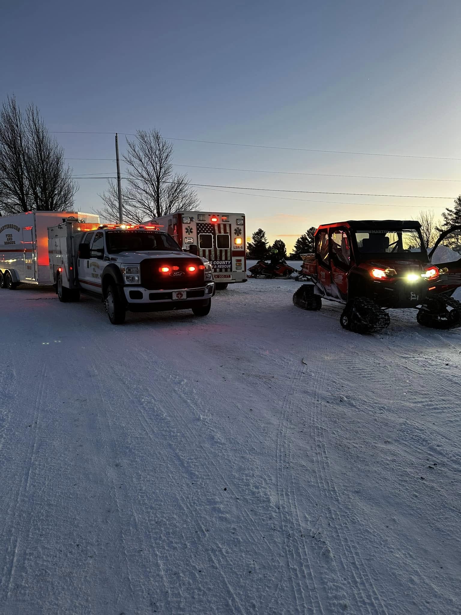 Martinsburg FD Snowmobile Accident December 2024