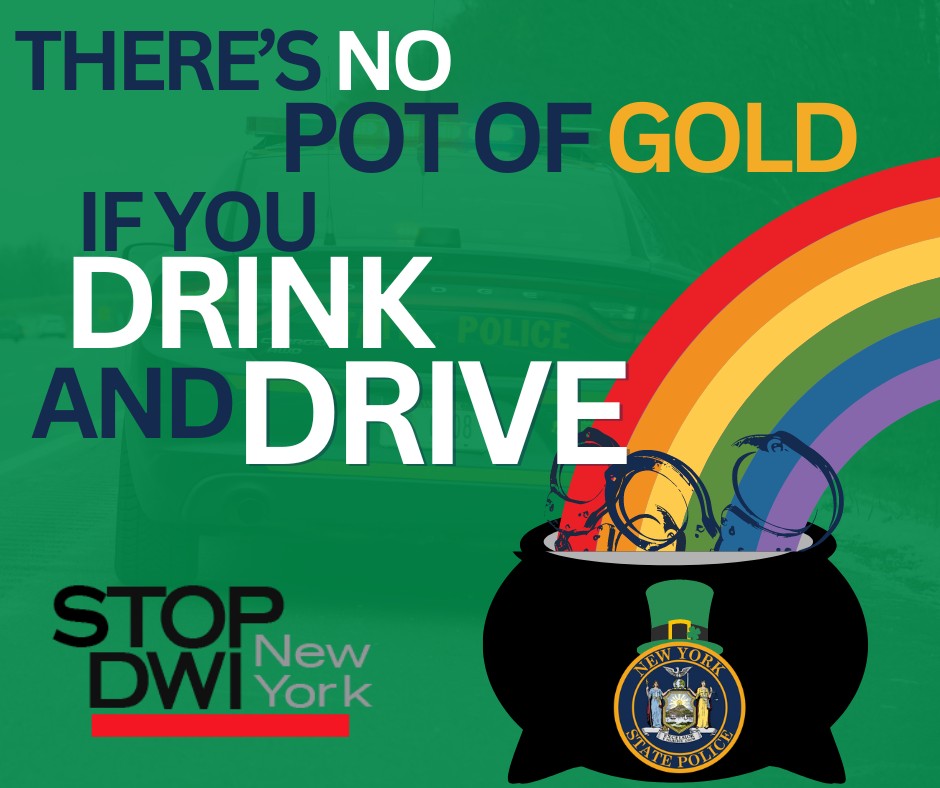 NYSP St Patricks Day Drunk Driving Crackdown