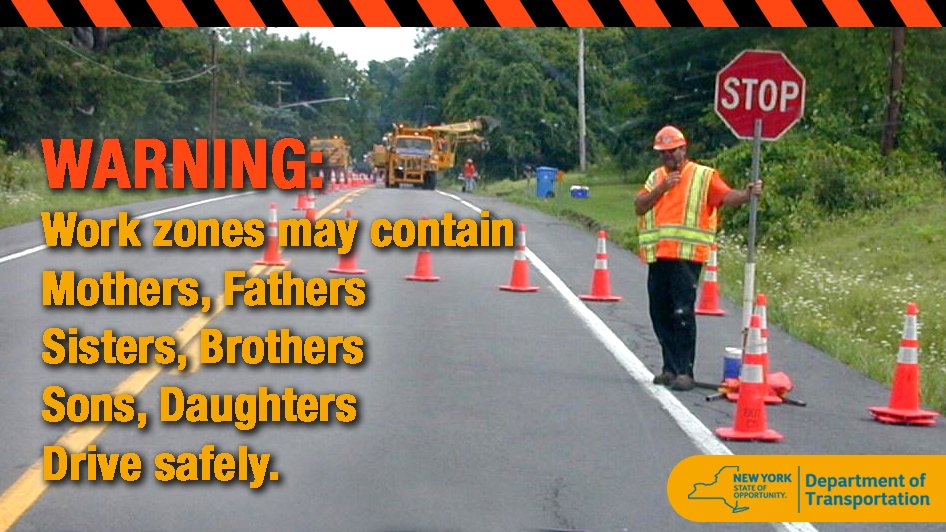 NYS DOT Work Zone Notice