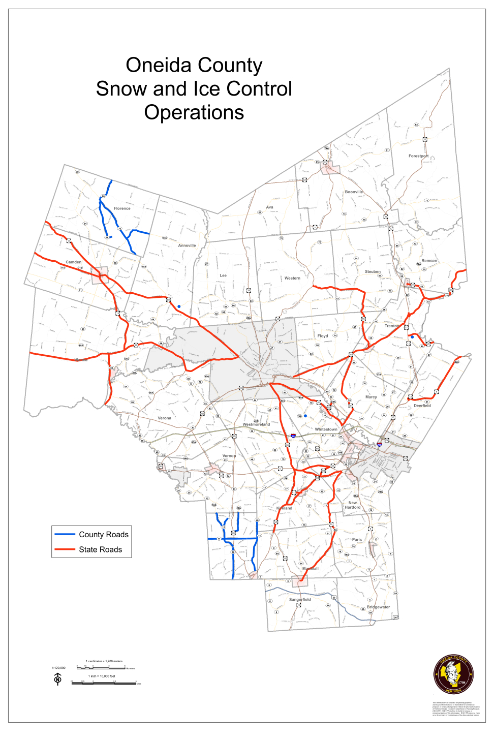 Oneida County DPW Plow Map