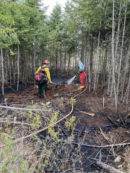 Otter Lake Brush Fire May 2023