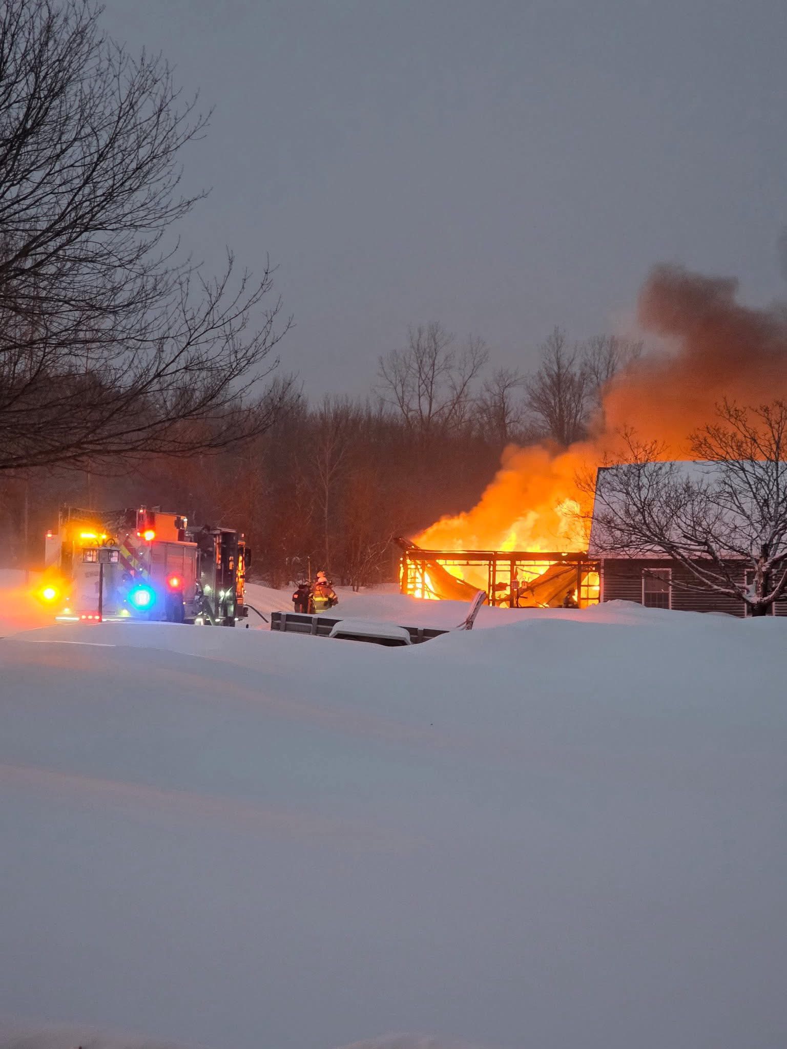 Remsen FD Starr Hill Road Blaze Janaury 23 2026