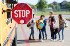 School Bus Stopped