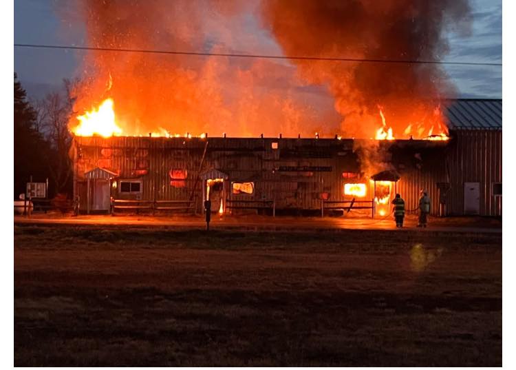 Town of Ohio Barn Fire November 2024