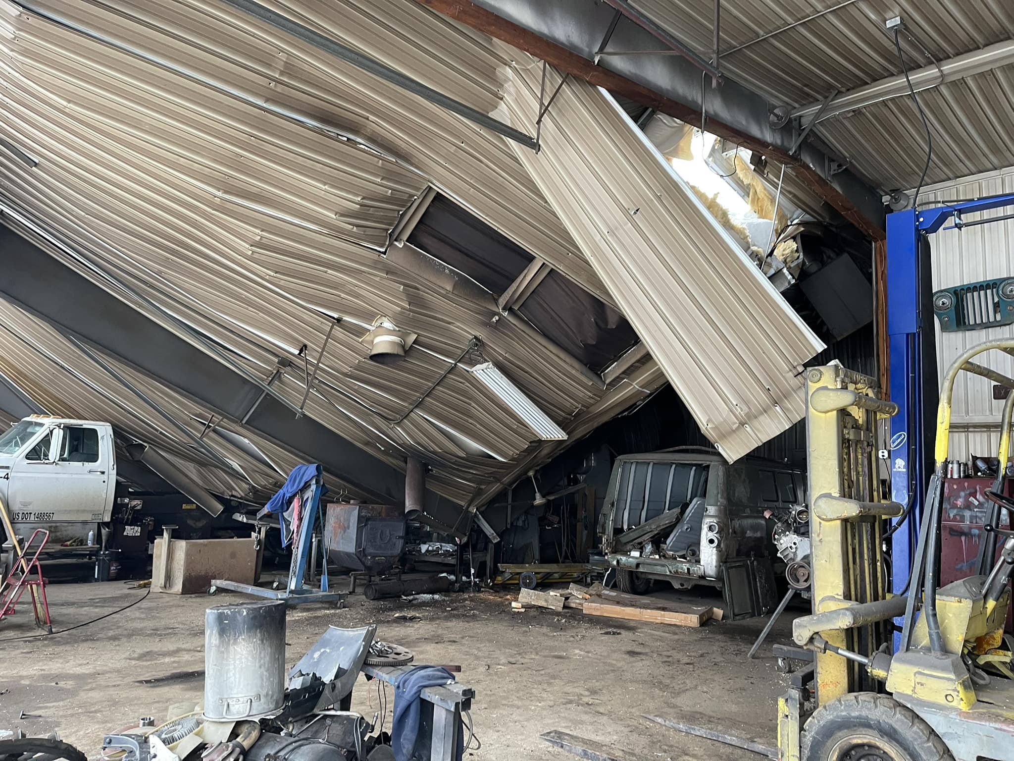 Western FD Fazekas Roof Collapse February 2025