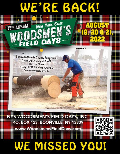 Woodsmens Field Days Flyer 2022